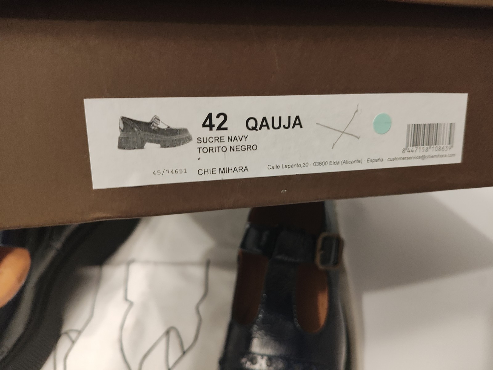 NIB Chie Mihara Qauja Sucre Navy 42