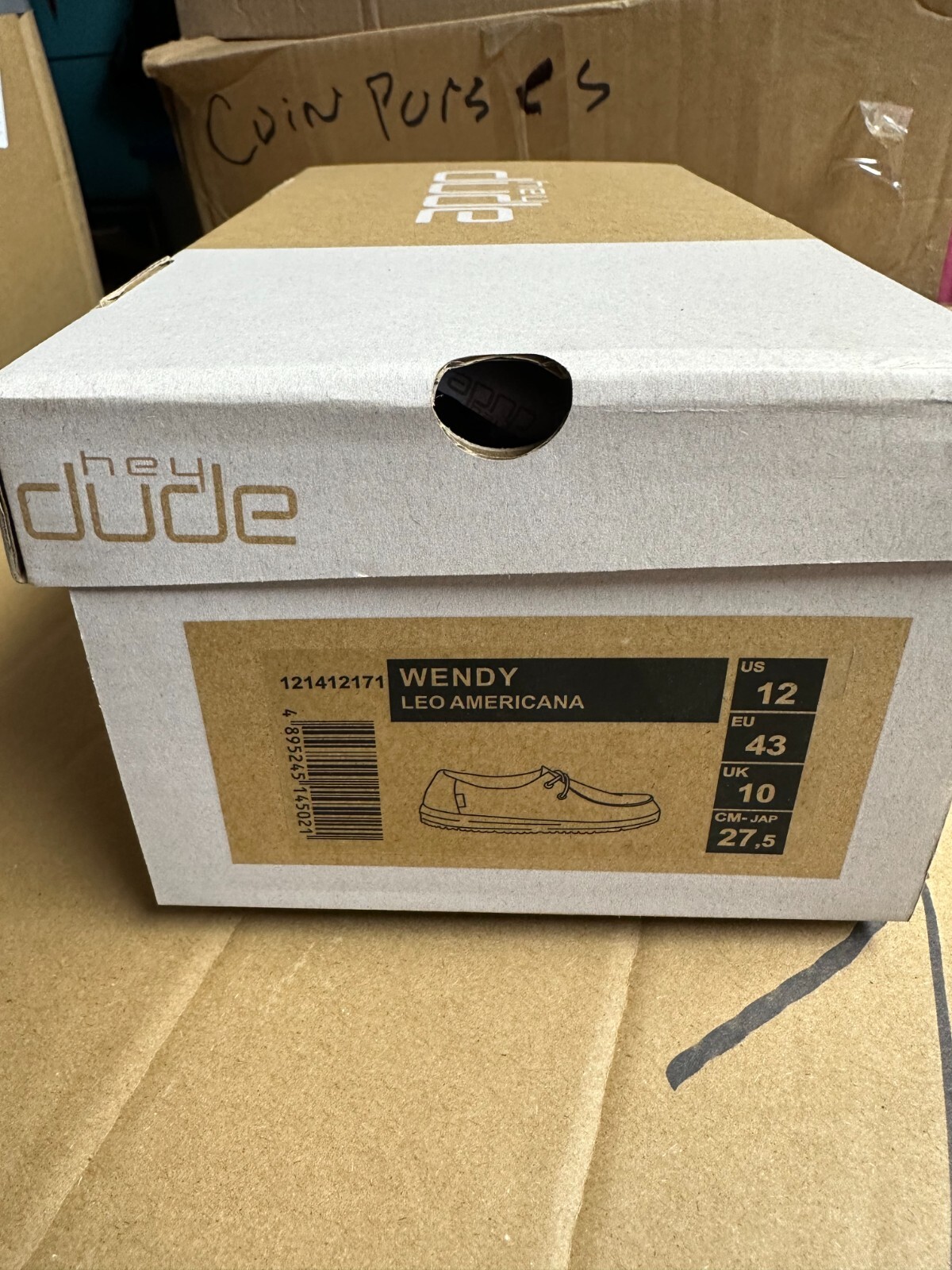 HEY DUDE WENDY LEO AMERICANA LADIES 12 MENS 10