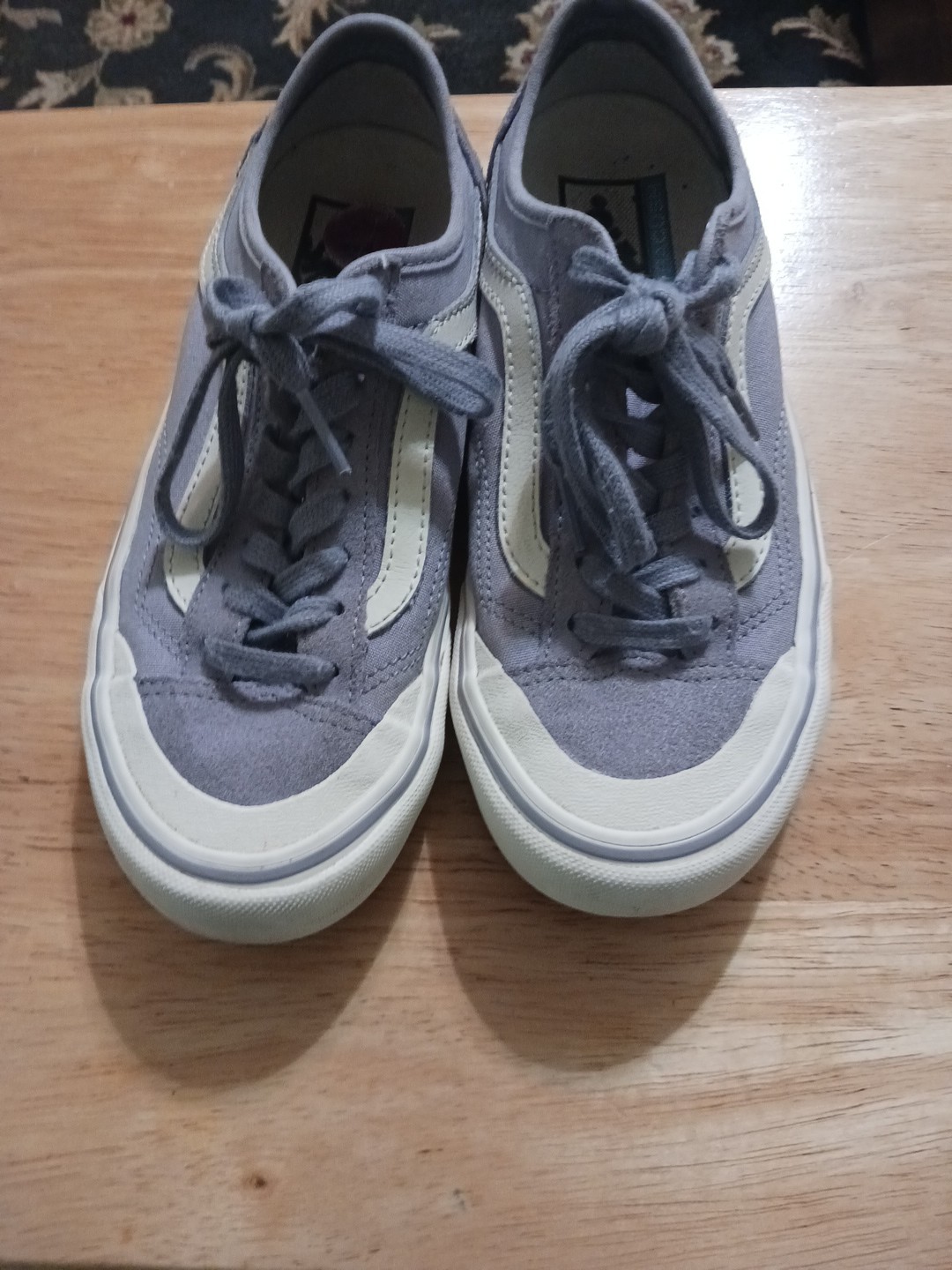 Vans Shoes Womens 6 Mens 4.5 Old Skool Sneakers Gray Canvas Lace Up Low 500714