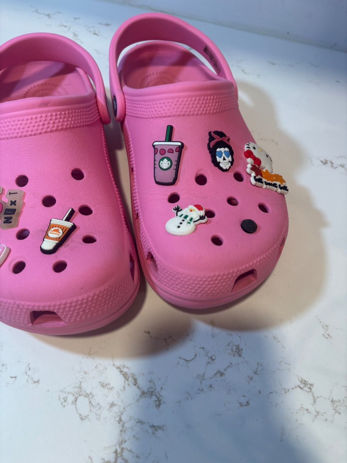 Crocs Womens Shoes Size 9 Pink Rubber Activewear Slip Ons