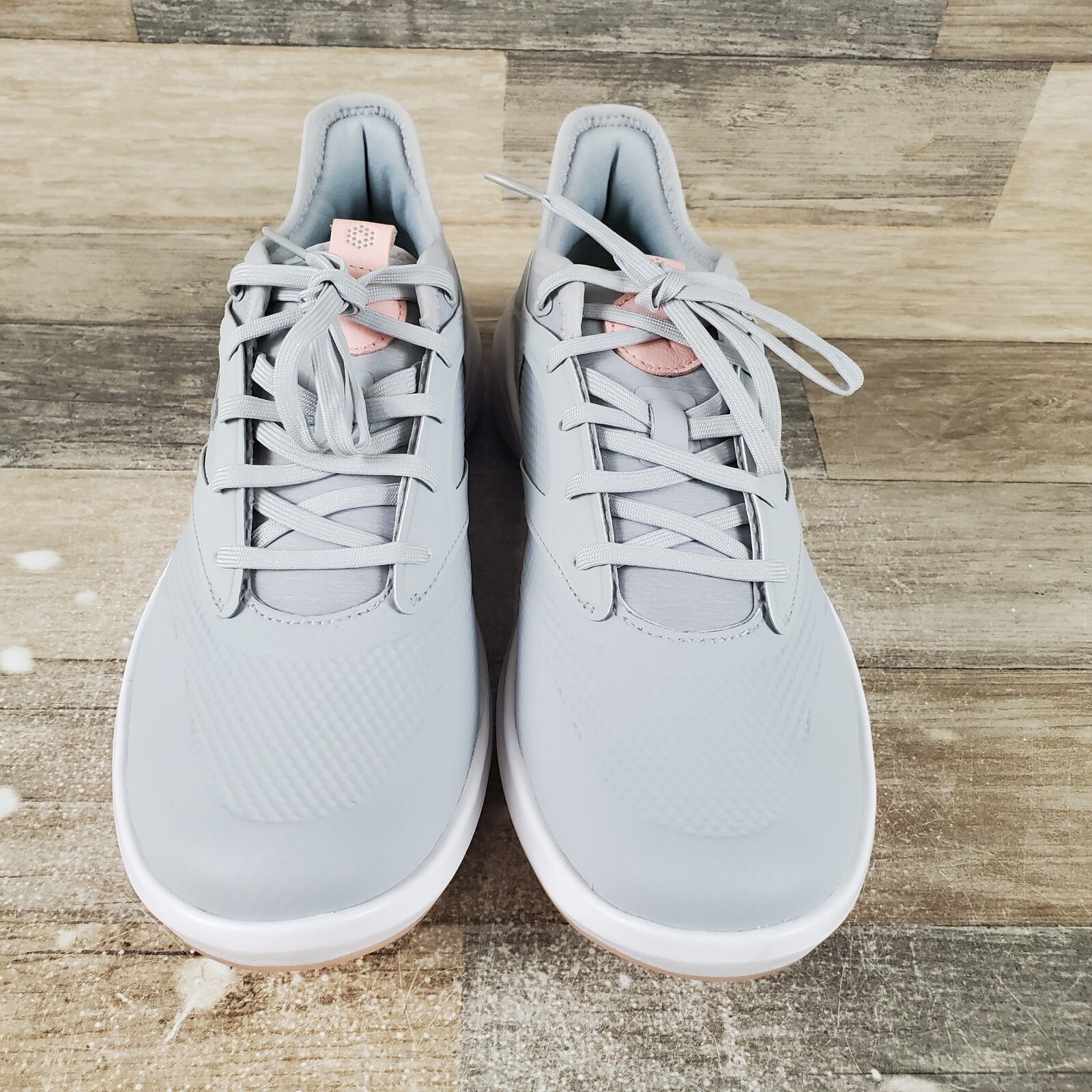 Puma Ignite Malibu Womens Golf Shoes Sz 7 Running Gray White Lace-Up Sneakers
