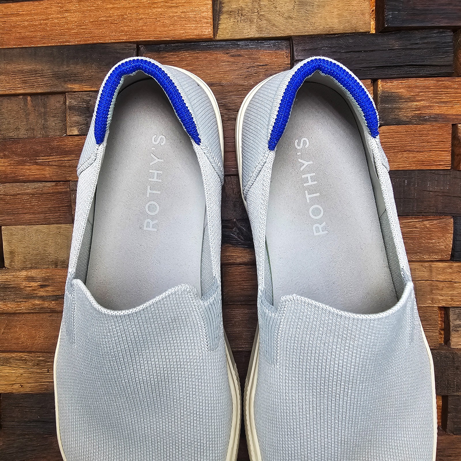 Rothy’s The City Slip-On Sneakers Women’s 12 Men’s 10.5 Ash Gray Knit Shoes