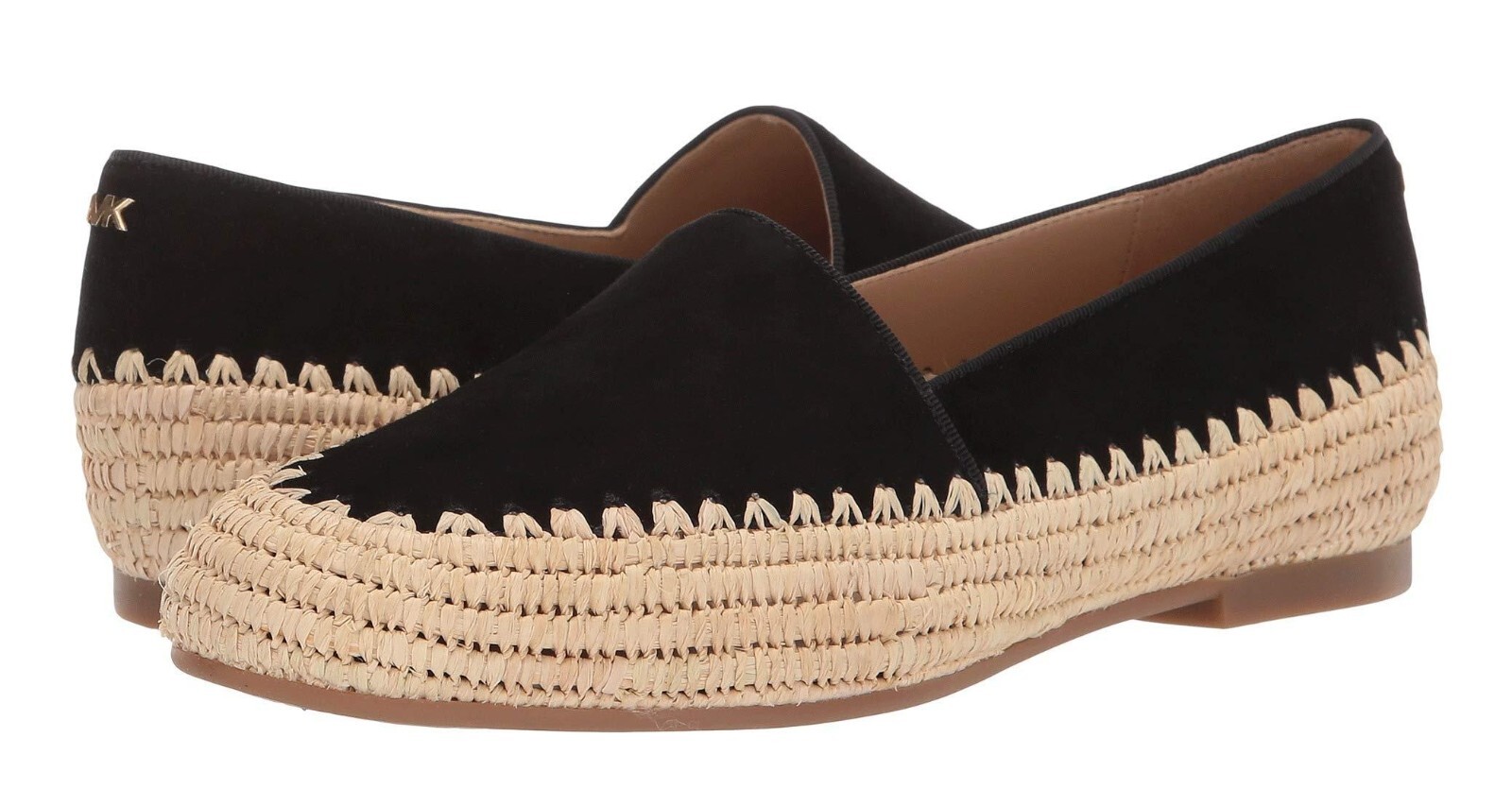 New Michael Kors Women’s Bahia Suede and Jute Flats Slip-On Variety Color&Sizes