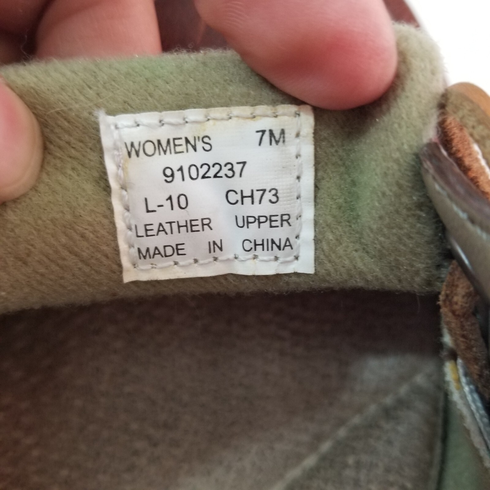 SPERRY Women Top Sider Boat Shoes One Eyelet Plaid Cloth Brown Leather Sz7M