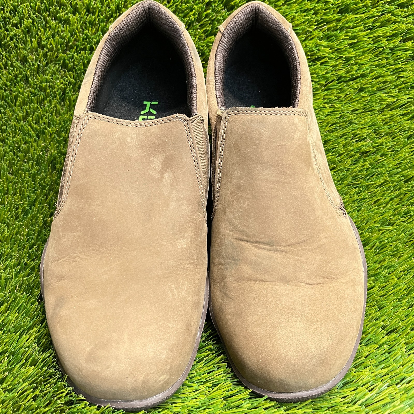 Kuru Kivi Womens Size 9D Brown Classic Walking Outdoor Leather Slip On Shoes