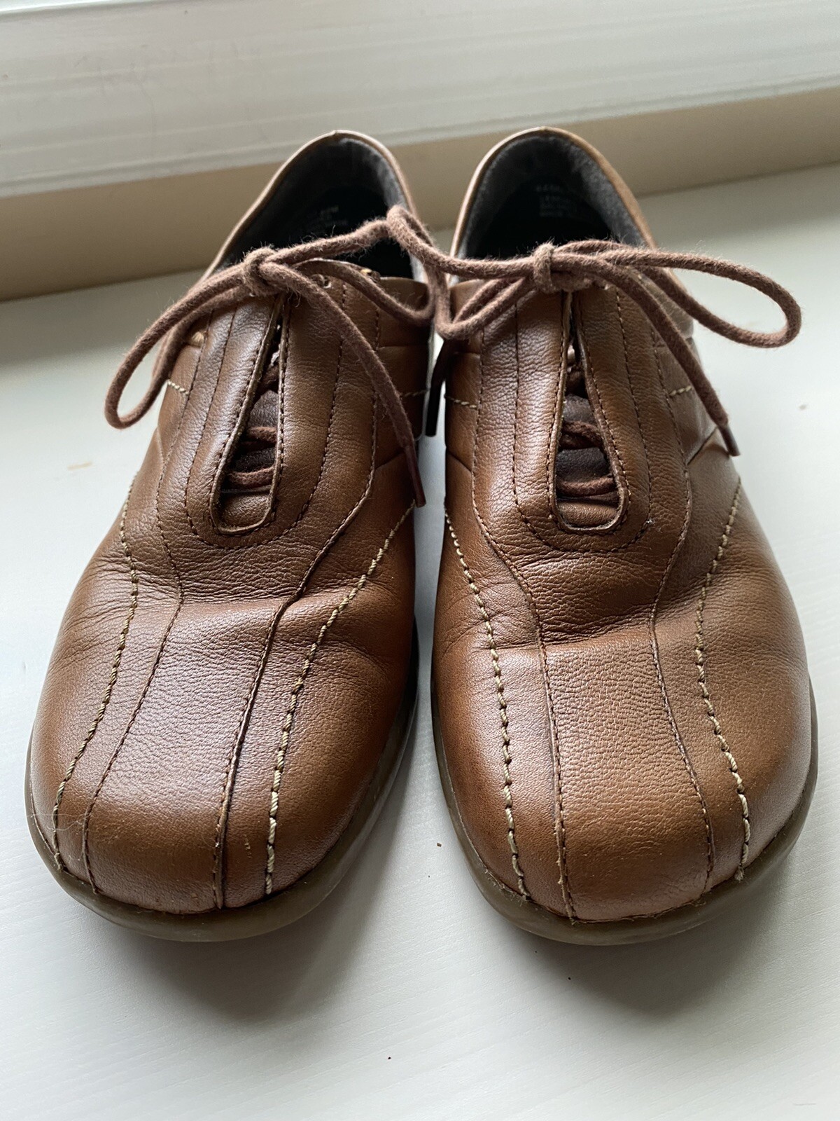 Naturalizer Shoes Skipper Saddle Tan Leather Comfort Women size 6 1/2 M #445NA94