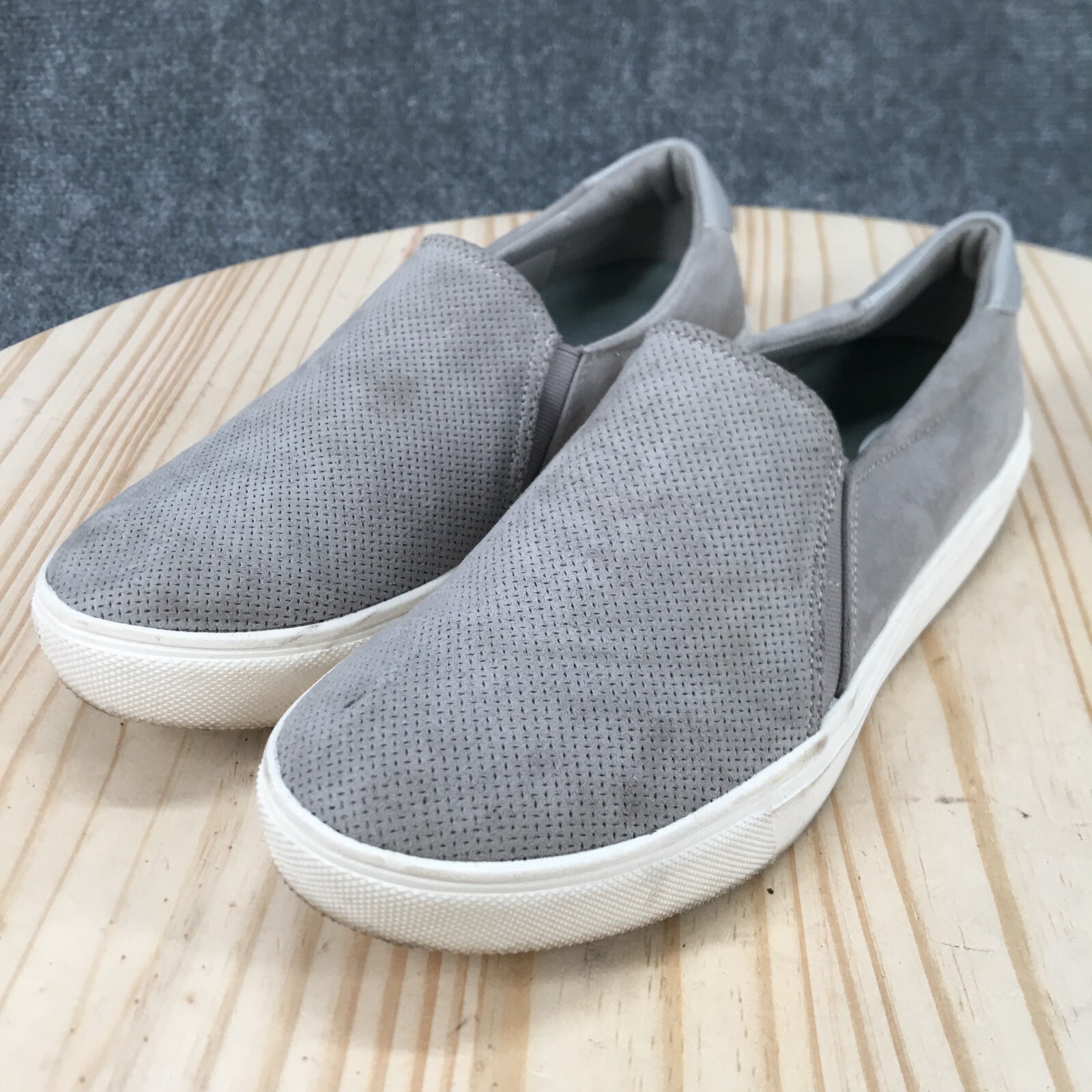 Dr Scholls Shoes Womens 7.5 W Nova Slip On Sneakers Gray Comfort Round Toe Low