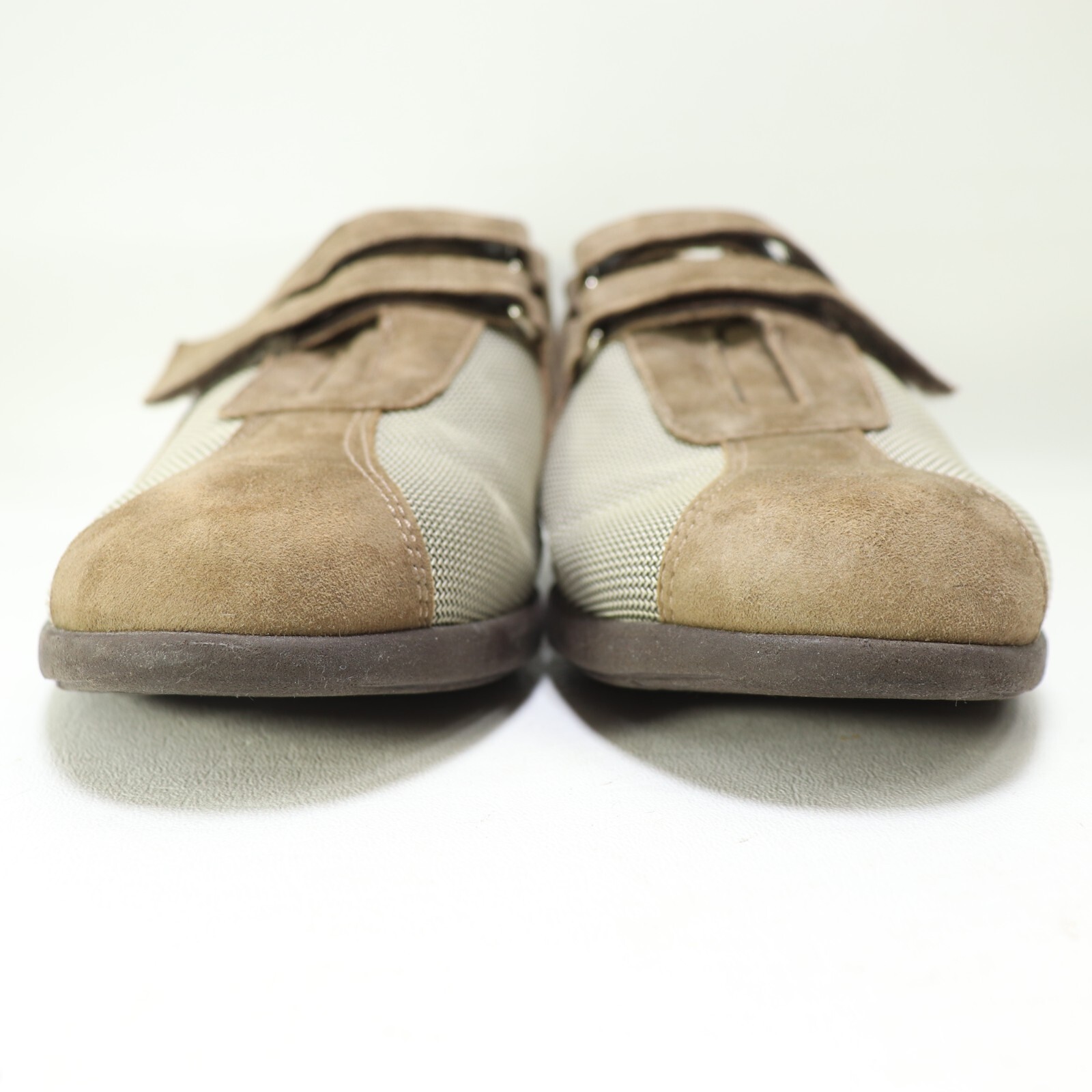 Munro American Jolie Women 9 M Comfort Brown Taupe Leather Suede Sneakers