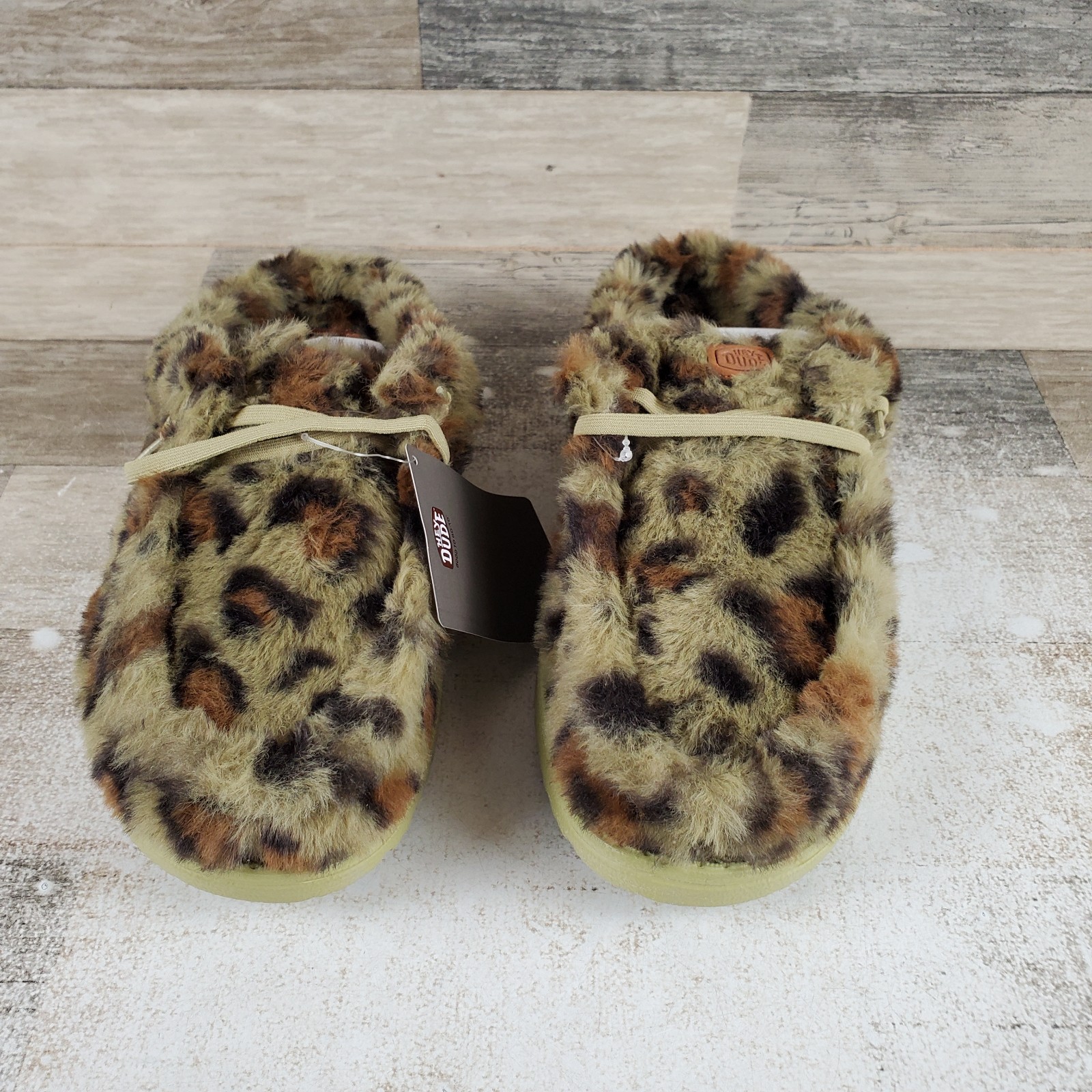 Hey Dude Wendy Slipper Leo Womens Shoes Sz 11 Green Multi Round Toe Comfort