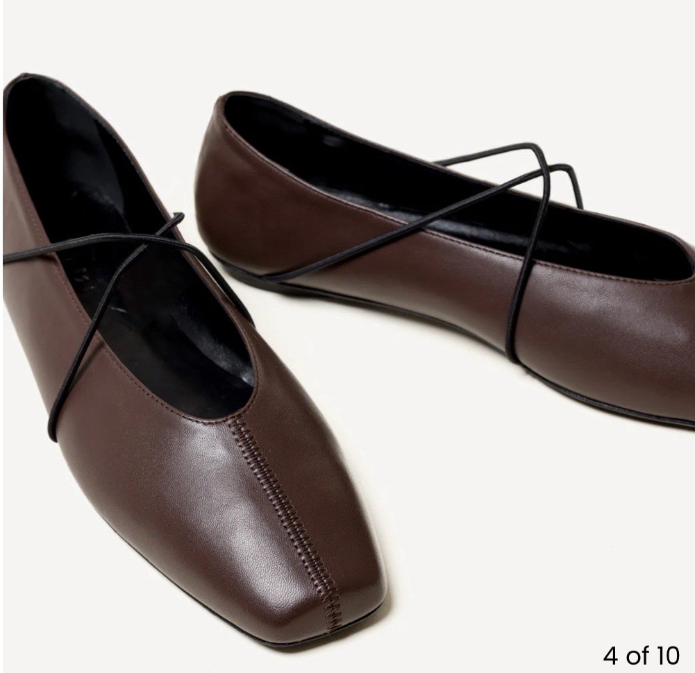 M. GEMI UNA Chocolate Nappa SZ 37 Compare At $298