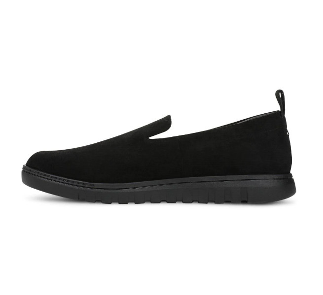 VIONIC Uptown Willa Slip On Sneaker Black Suede NEW