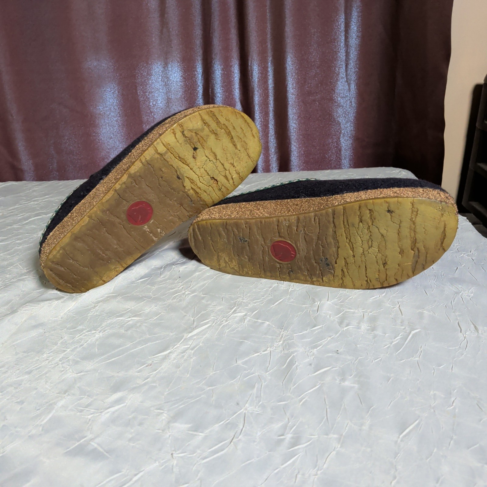 Haflinger Grizzly Wool Clogs Slippers Women’s Size US 10 EU 41 Bohemian