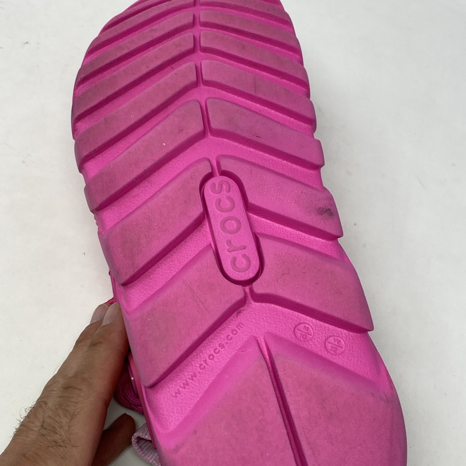 Crocs Unisex Duet 2 Max Post Malone Electric Pink Croslite Clog Size M(10) W(12)