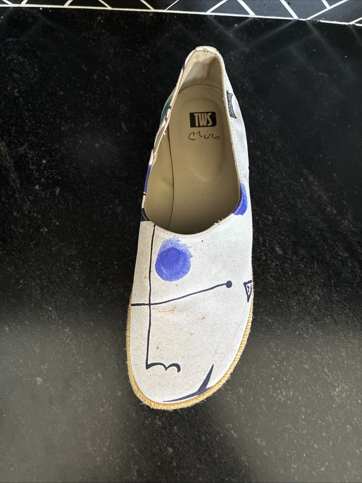 Camper Criro Abstract Espadrilles Slip Ons Womens EU 40 US 9/9.5 Run Small 8/8.5