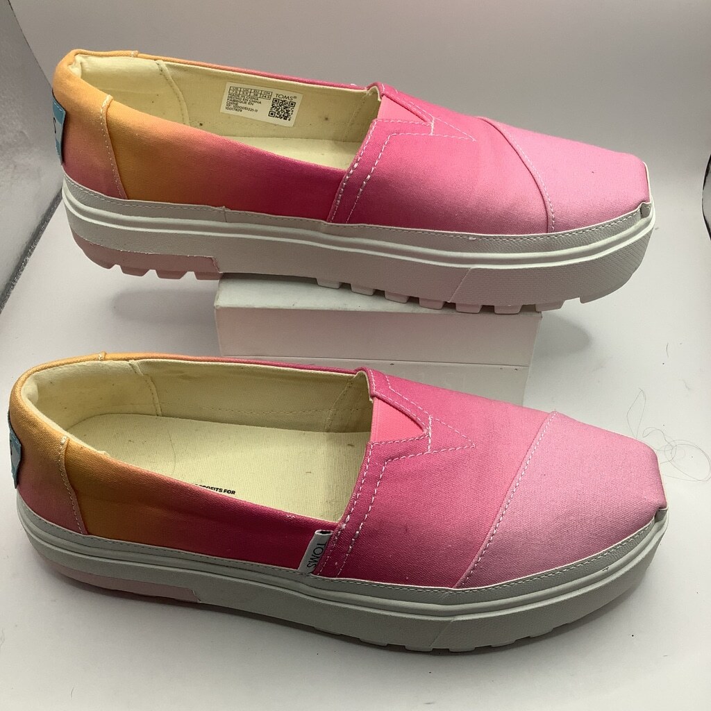 Women’s TOMS Slip On Sneakers, Size 7.5, Pink Ombre