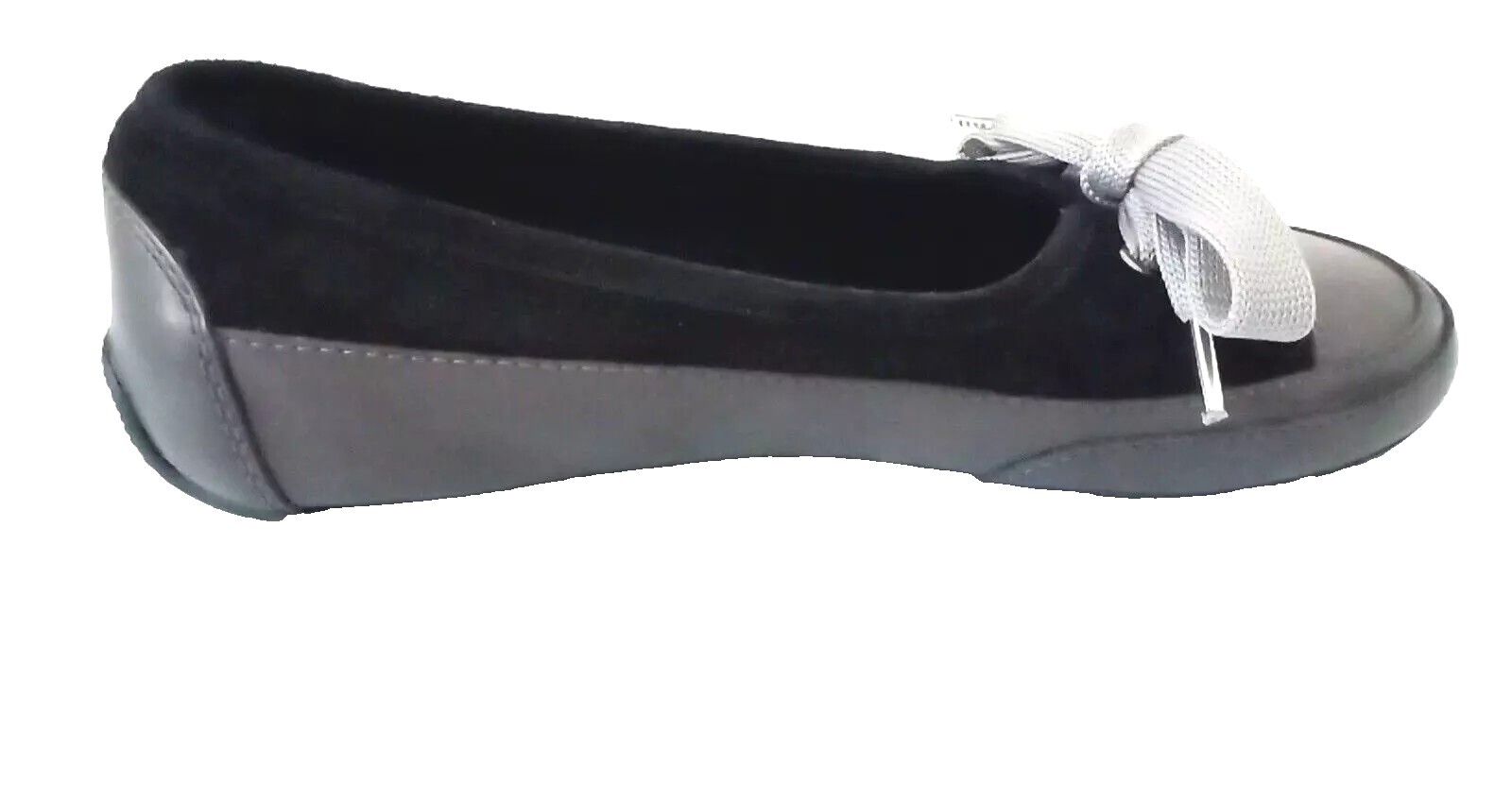 CANDICE COOPER Candy Bow Sneaker Ballet Flat Brown/Black Leather+Suede (5) NWOB