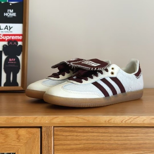 ADIDAS x WALES BONNER Samba OG Low Top Sneakers – White Brown