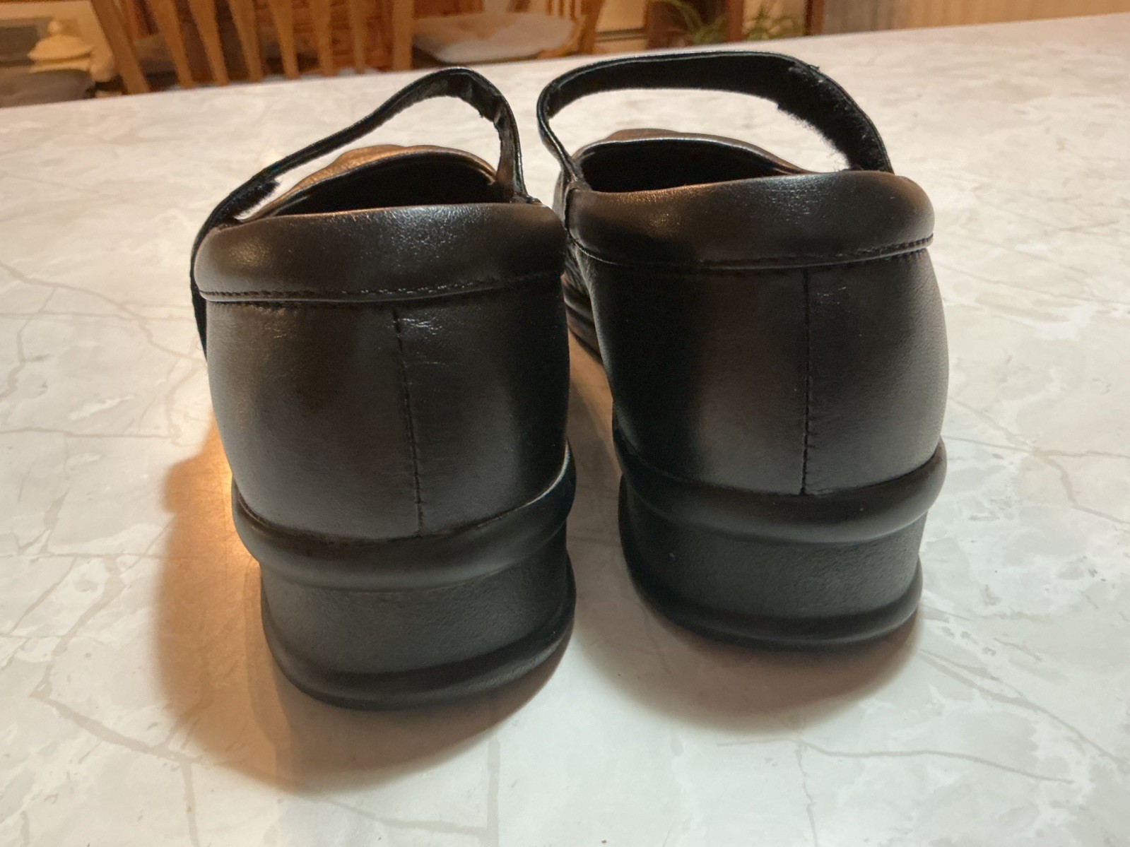 Propet Shoes Womens Size 6.5 Medium Black Leather Mary Jane Comfort Walking