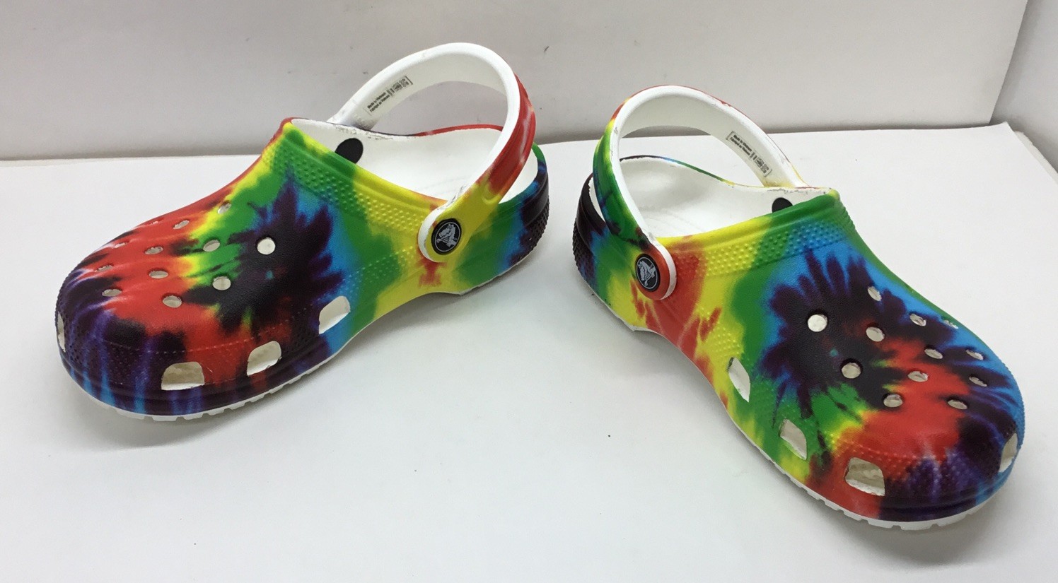 Crocs Tie Dye Multi Color Clog Slip On Shoes Size M4 W6 Colorful