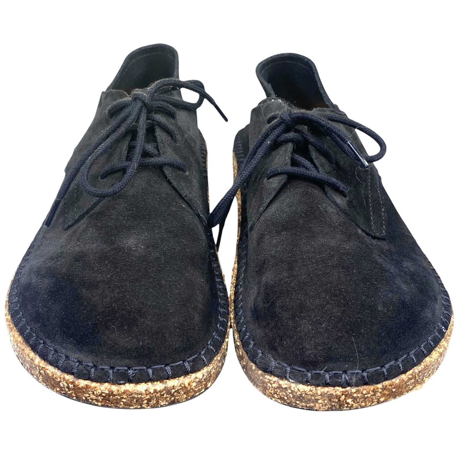 Birkenstock Unisex Gary Black Suede Lace Up Convertible Mule Size 38 M 5 W 7