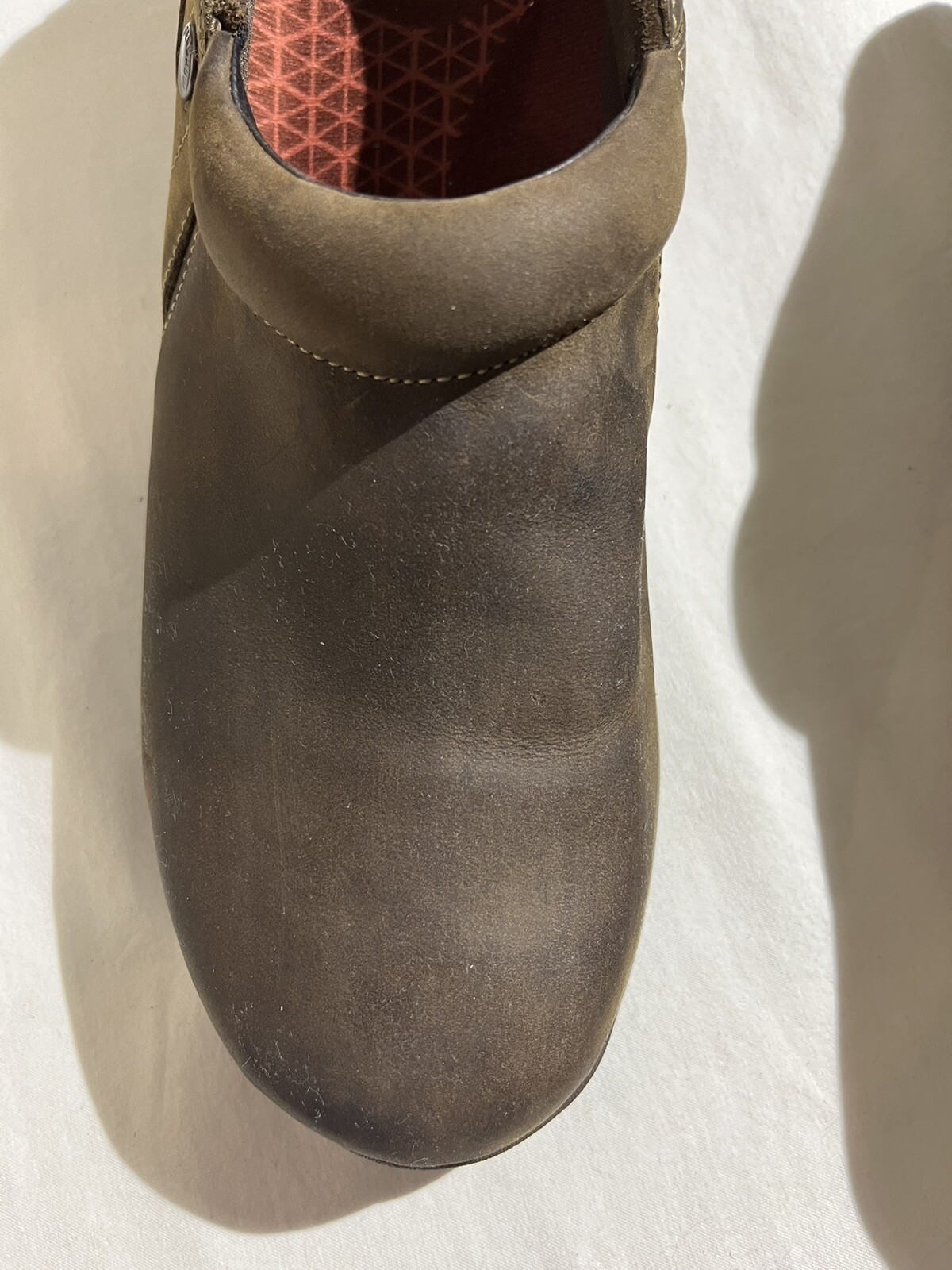 Women’s Dansko Patti Vibram Casual Shoes Brown Suede Nubuck Slip On sz 42 GUC