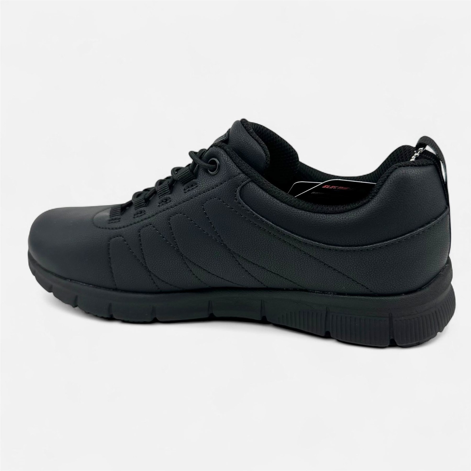 Skechers Nampa Beja Black Womens Electrical Hazard Slip Resistant Sneaker