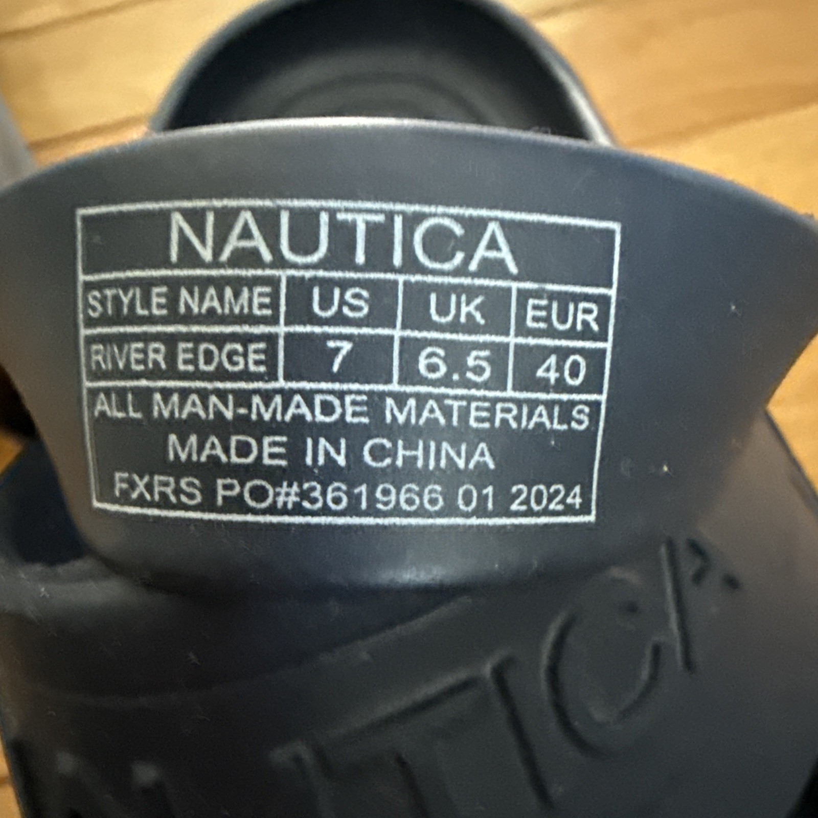 7M 9W Nautica Navy Blue Unisex Rubber Clogs Sports Sandal River Edge Slippers