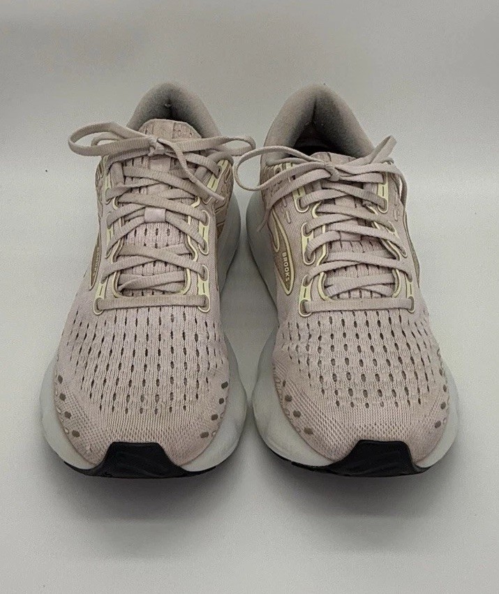 Brooks Glycerin GTS 20 Womens Sz 10.5 B Light Pink Running Shoes Sneakers -Read