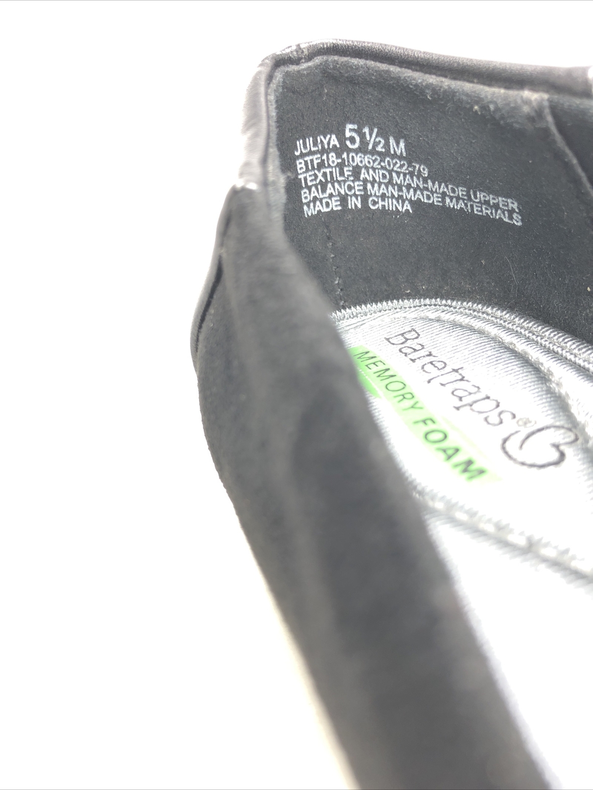 Baretraps Juliya Loafers Size 5.5 Black Leather