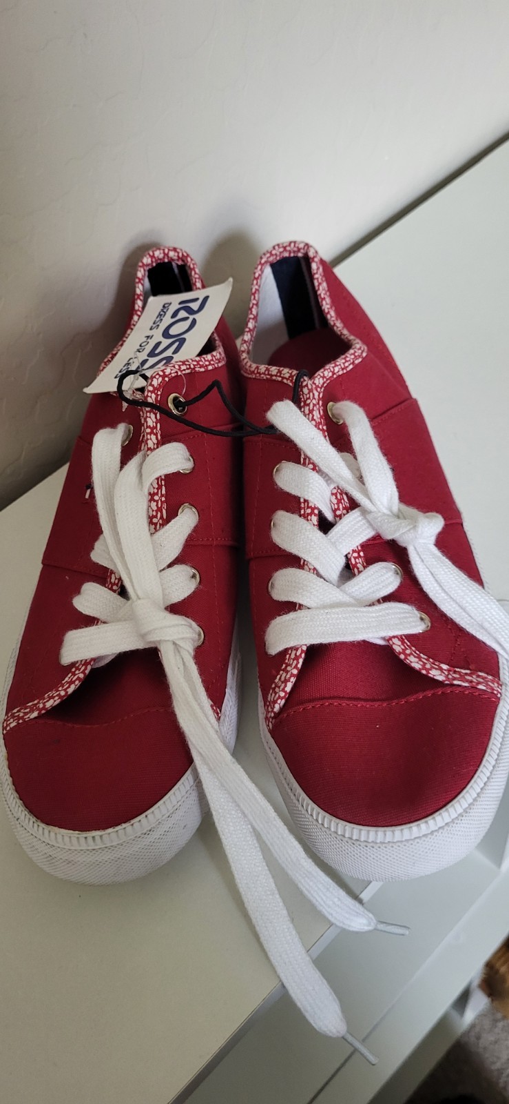 Tommy Hilfigerred Canvas Sneakers