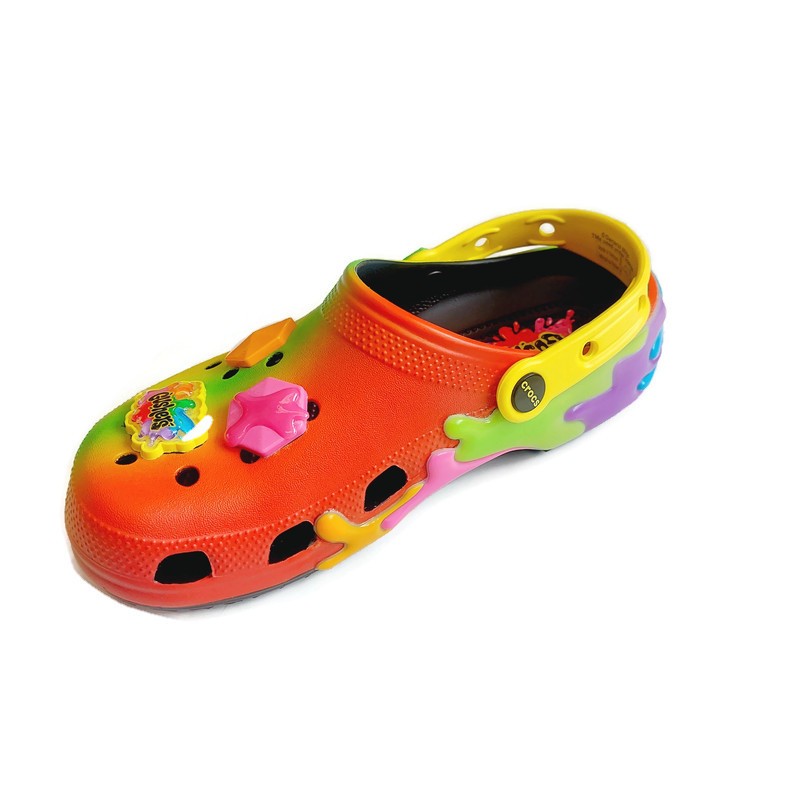 CROCS Big Kid Size J4 Womens 6 Gushers Slip On Classic Clogs K Shoes Multi Color