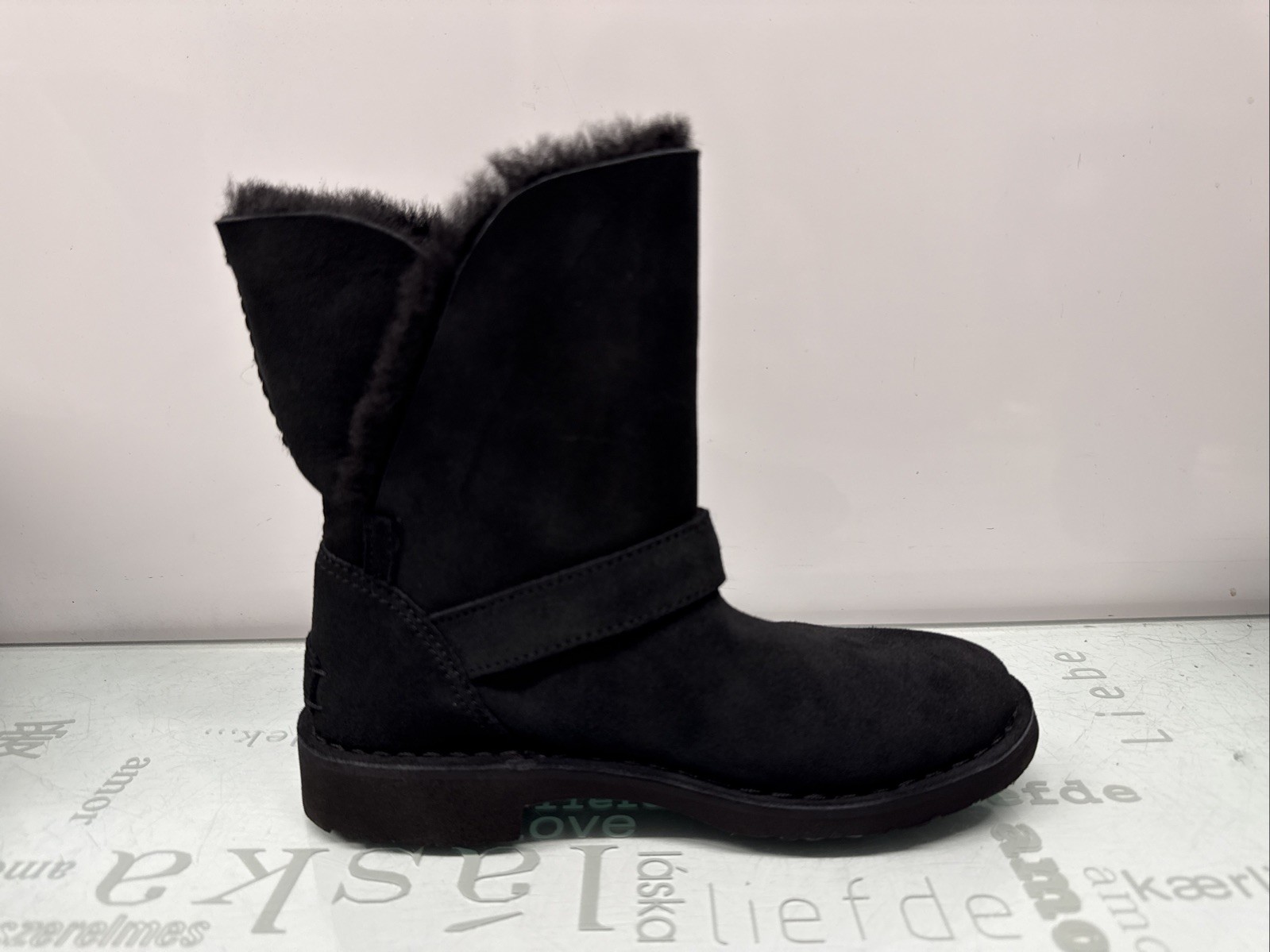 UGG Women Boot 1126673 Black Suede Pull-On Size 5(36)