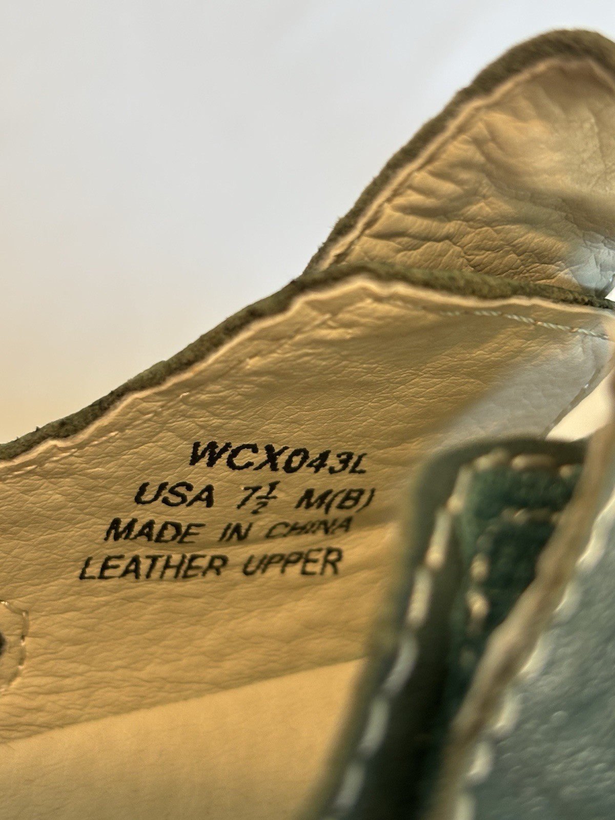 Propét Womens 7.5 Mary Jane Chickadee Green Ortholite Leather Suede Hook & Loop