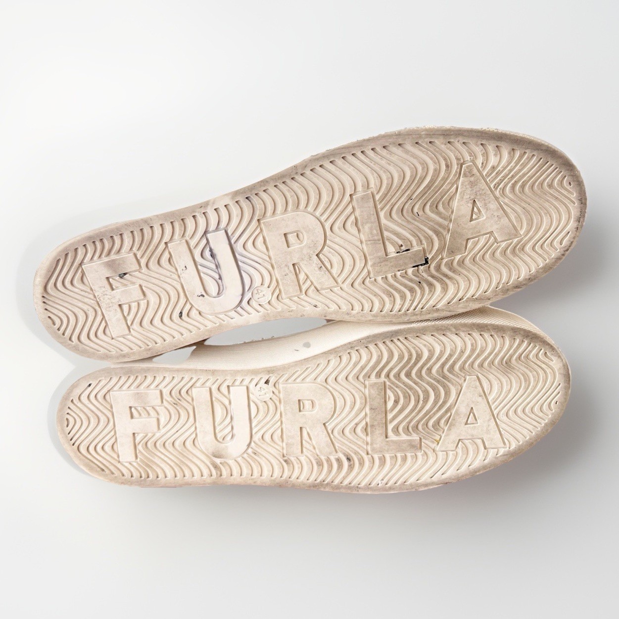 FURLA JOY sneakers 100% Leather Shoes Talco Pink Cream Size 10.5 US – EU 41