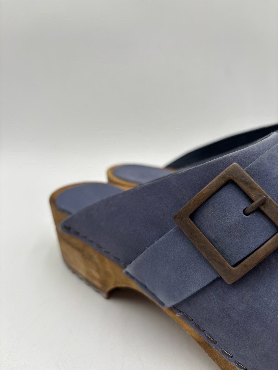 Sanita WOOD-URBAN OPEN OIL DOVE 475062 Women’s NEW Clog Blue EU Size 38