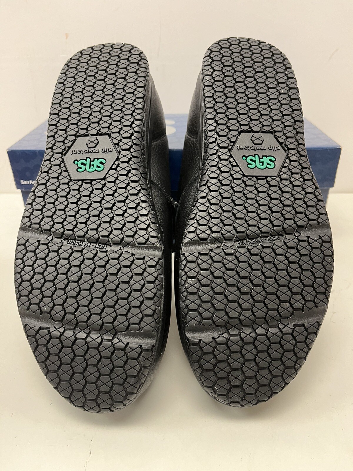 SAS LIBERTY Women’s Black 2070-013 Leather Comfort Work Shoe Sz 9.5WW