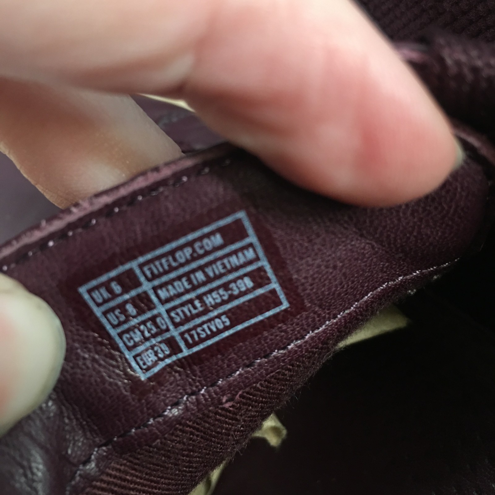 FitFlop Shoes Womens 8 F-Sporty Casual Lace Up Sneakers H55-398 Burgundy Leather
