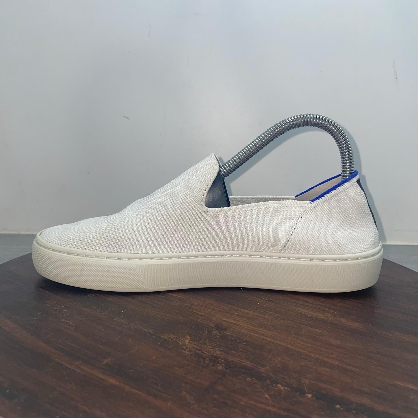 Rothys The Original Slip On Womens 7.5 Shoes White Loafer Casual Comfort Sneaker