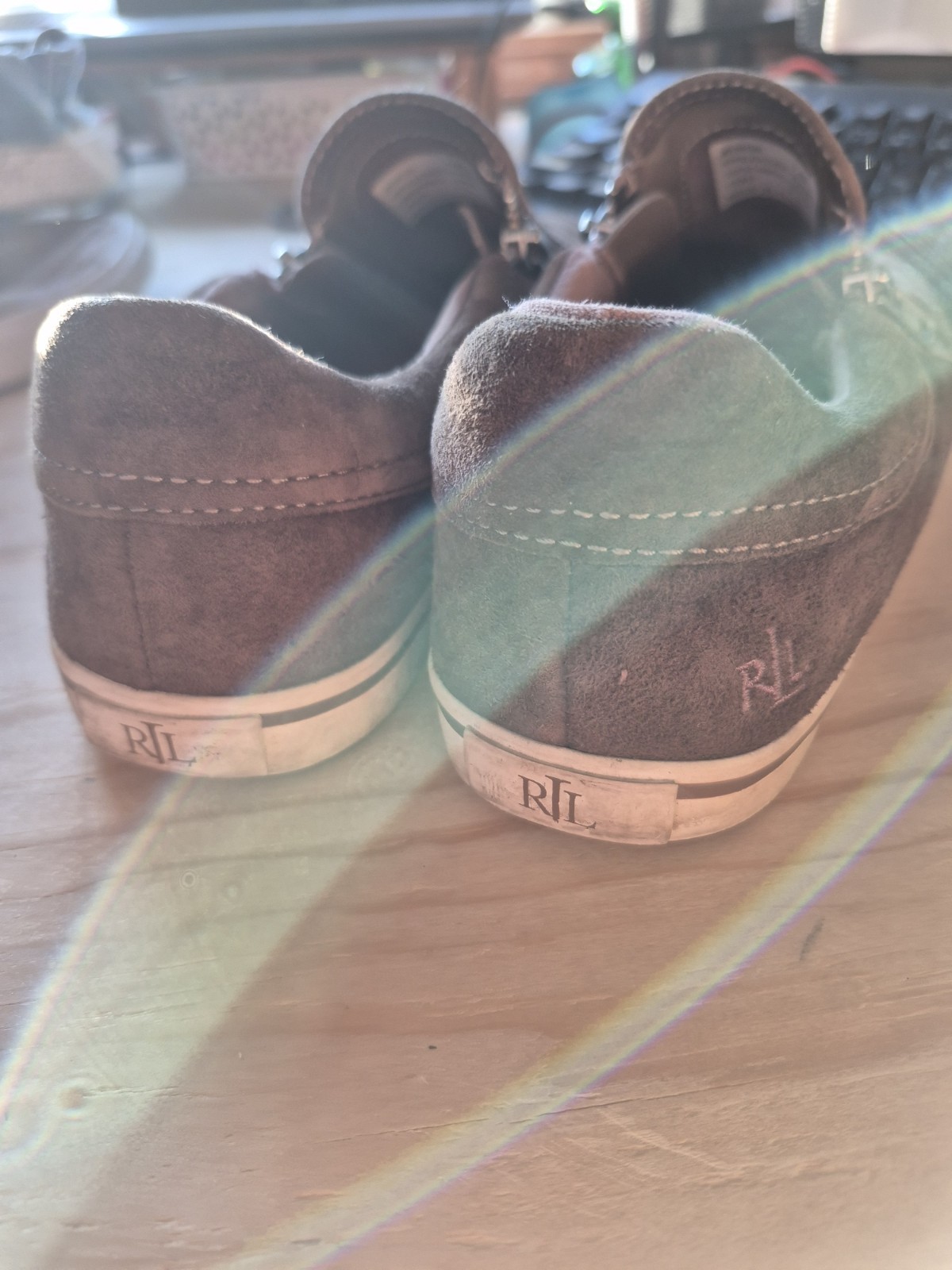Ralph Lauren 7.5B Womens Jeorgia Deck Shoe. Brown 100% Leather Upper.