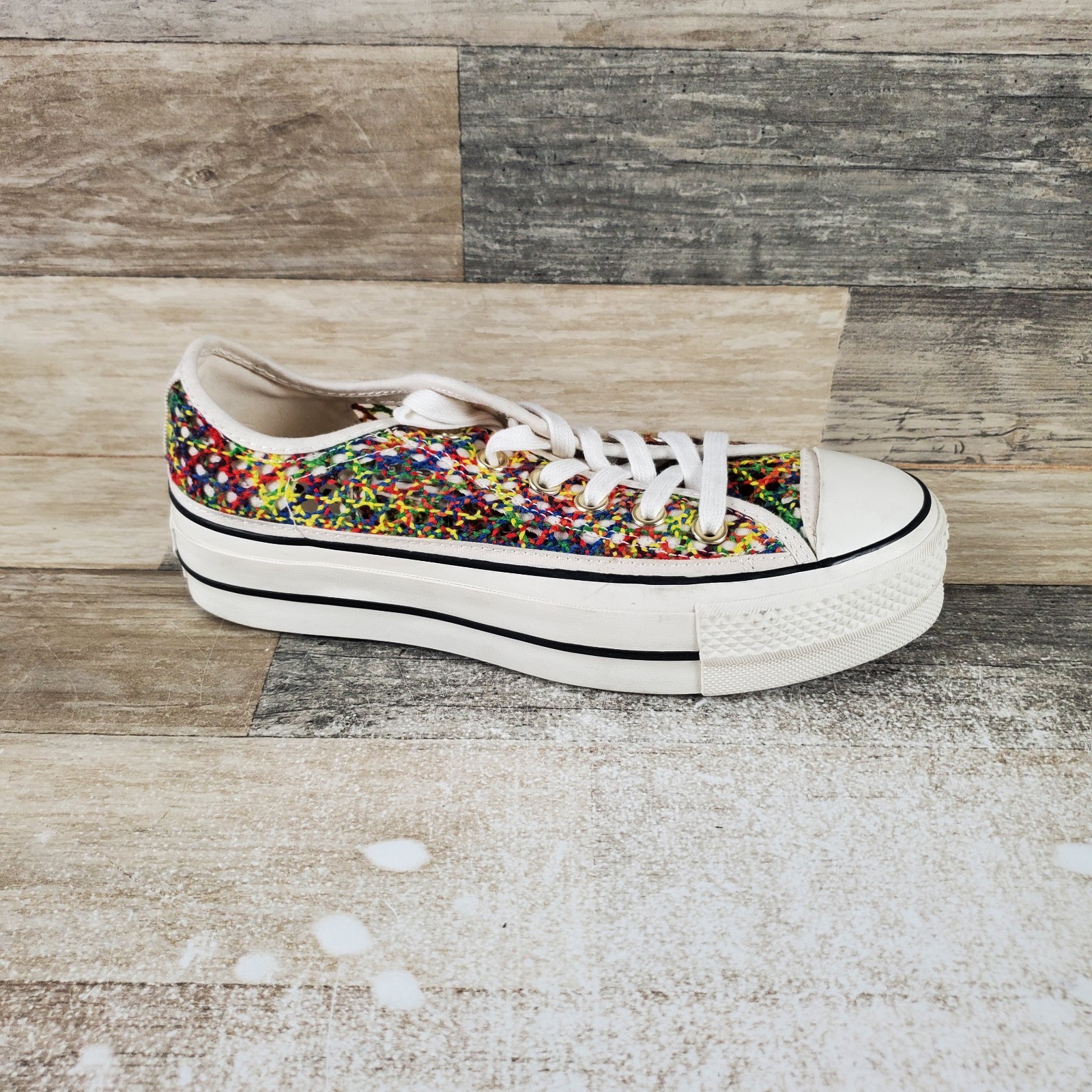 Converse Chuck Taylor All Star Lift Ox Womens Shoes Sz 7 Multi Platform Sneakers