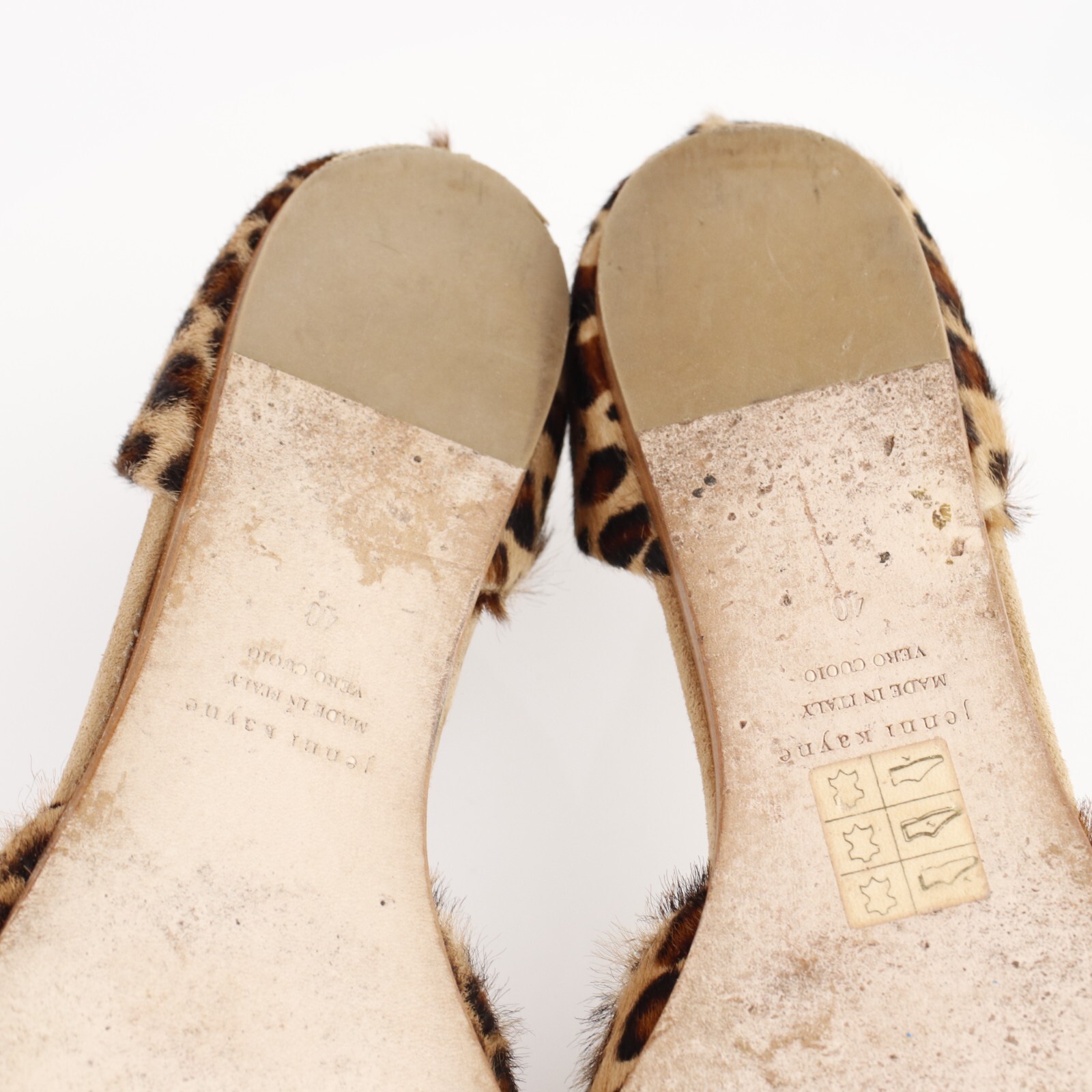 Jenni Kayne Womens D’Orsay Flat Size 40 10 Brown Leopard Pointed Pony Hair Shoe