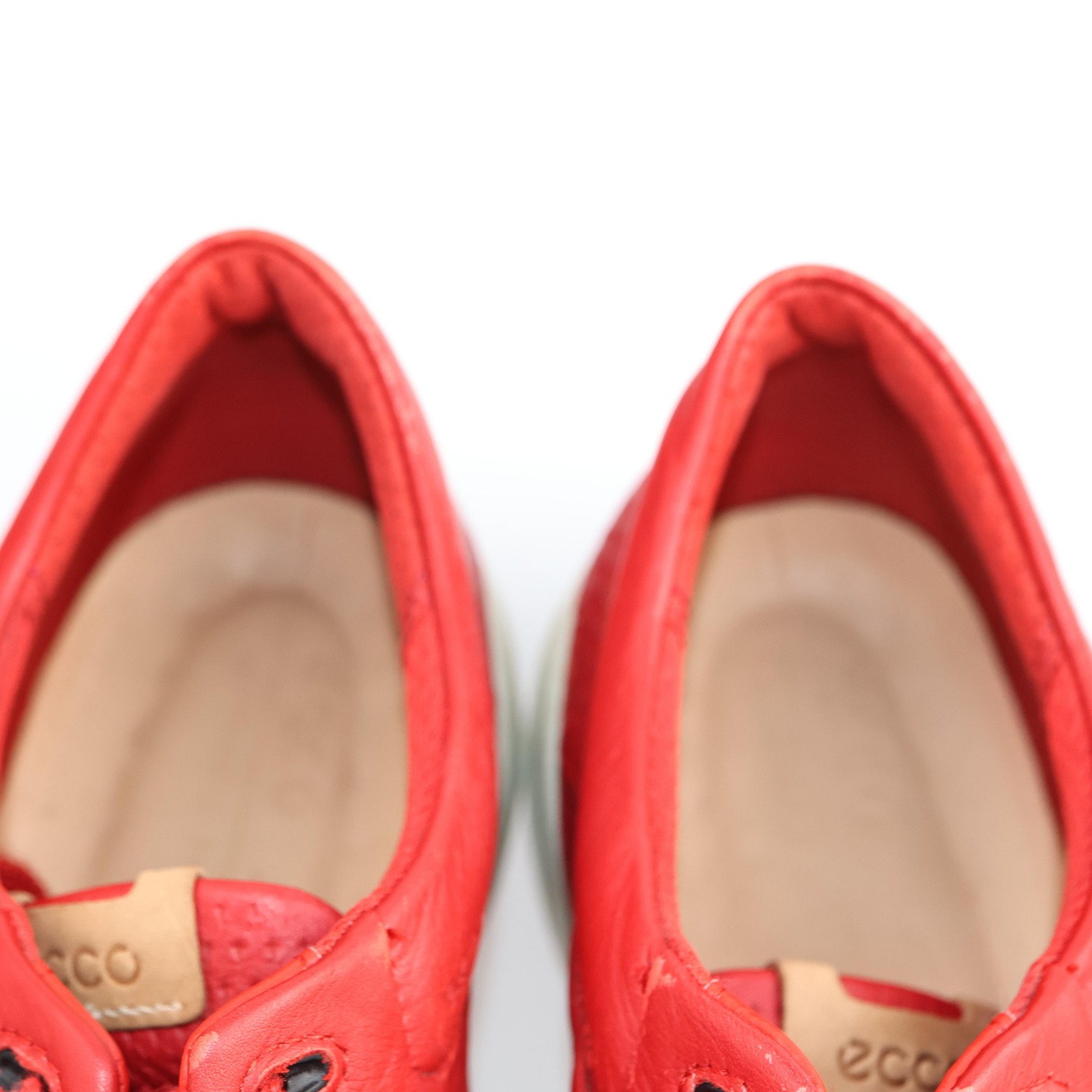 ECCO Womens S-Lite Golf Shoe Size 41 10 Waterproof Red Leather Spikeless Sneaker