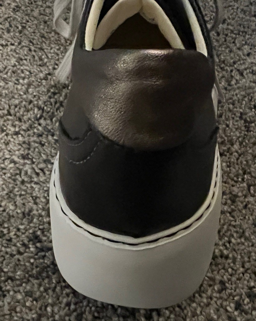 FLY London Black Leather Wedge Sneakers Comfort Women’s Size 38 EU / 7.5 US