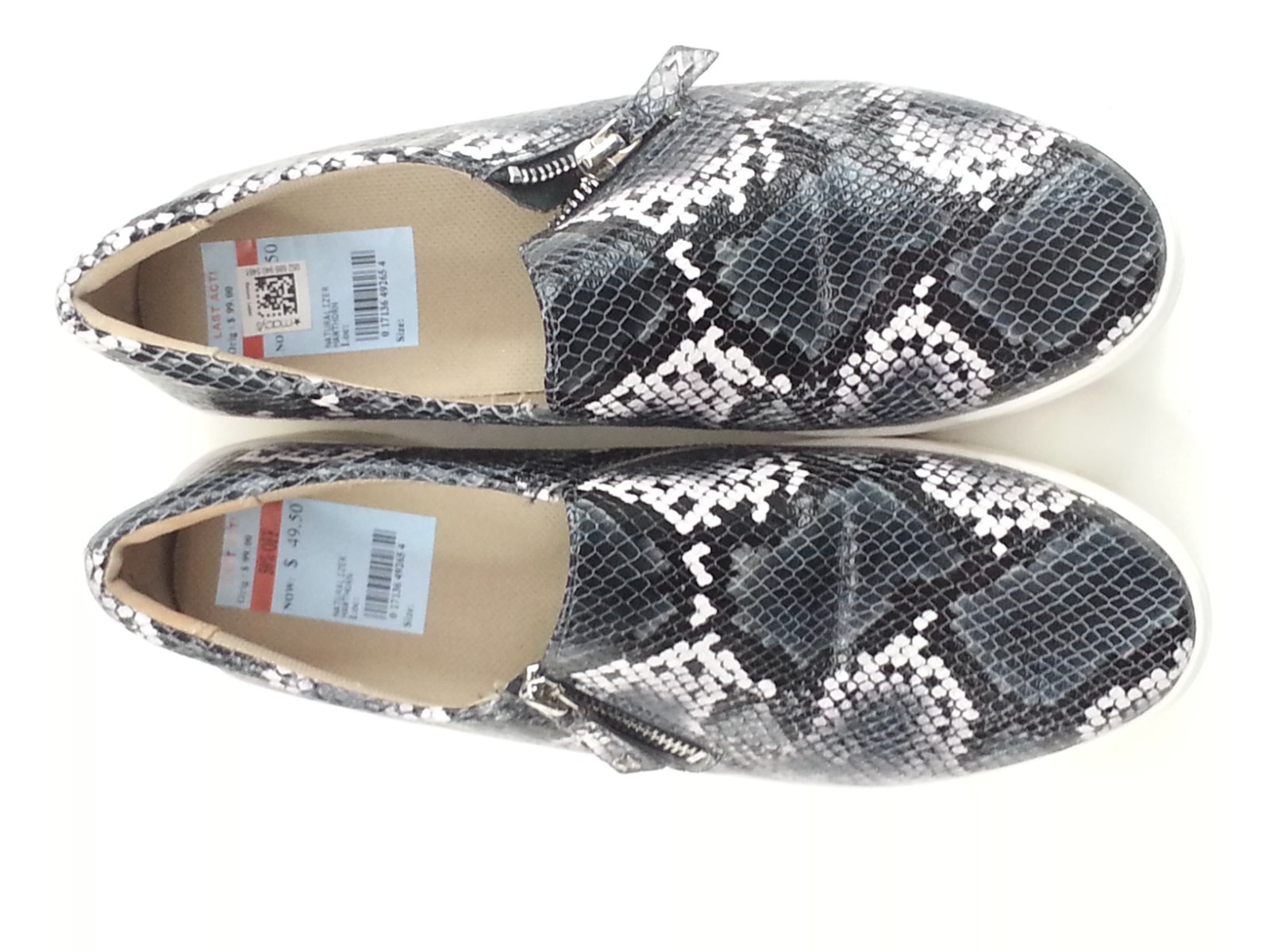 NEW NWT Naturalizer Hawthorn Shoes US 9M Black Reptile Snake Pattern