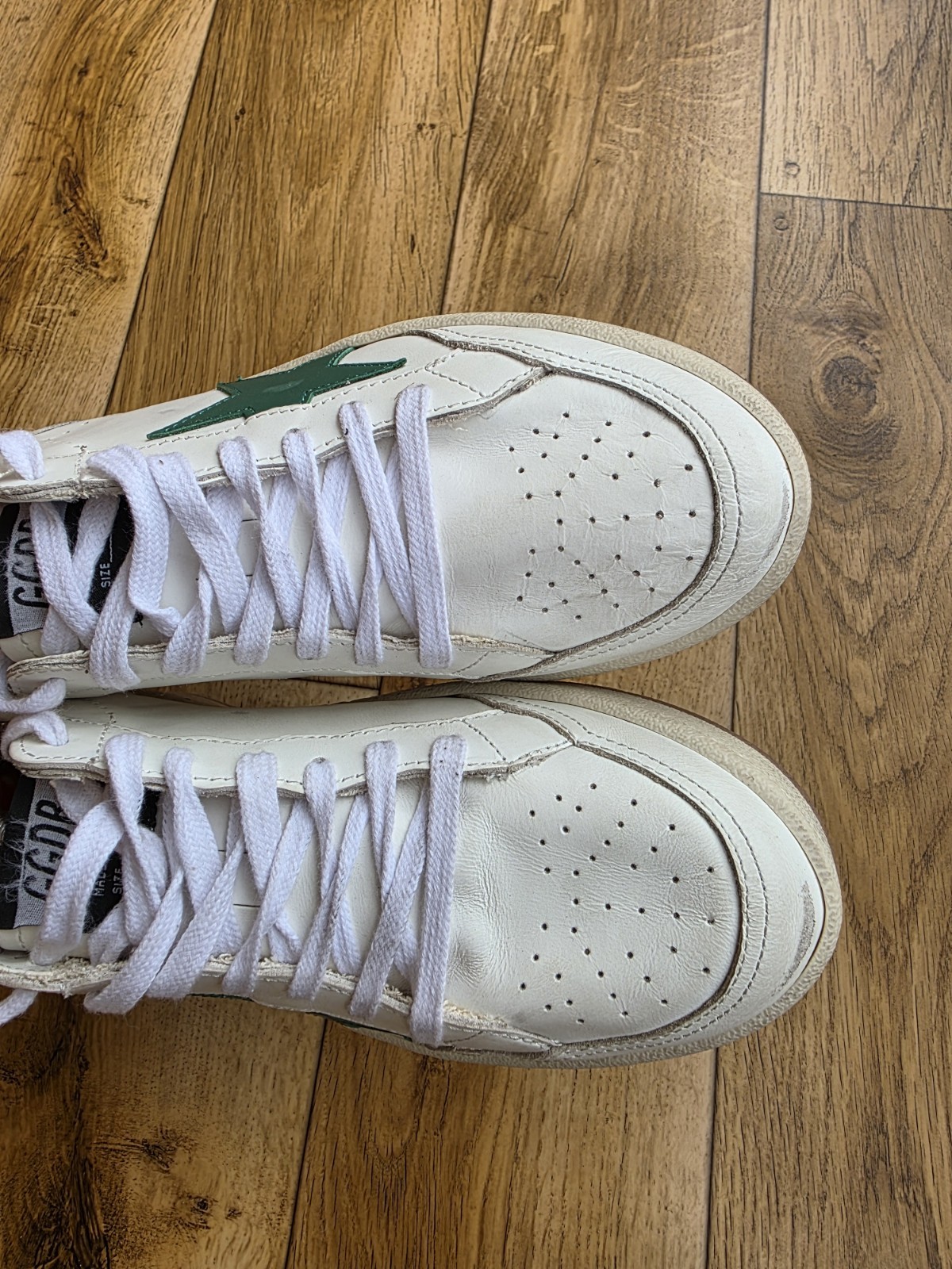 GOLDEN GOOSE BALLSTAR 2 LEATHER SNEAKERS SIZE 39 EU, 8.5 US, 6 UK