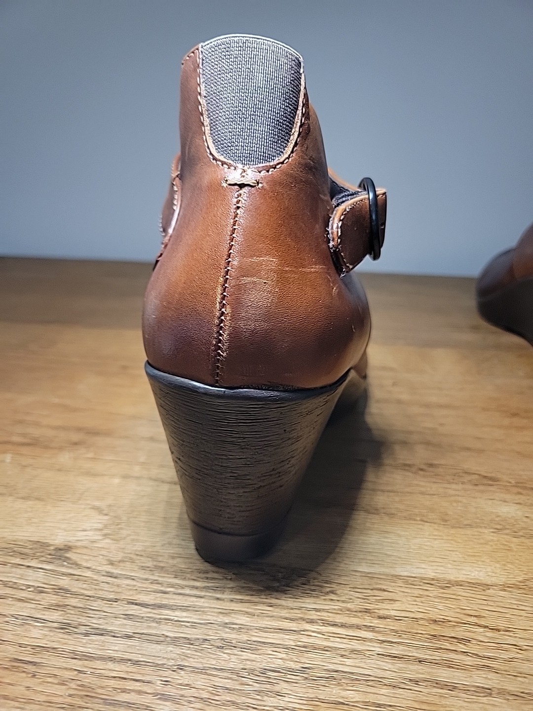 DANSKO Rebel Women’s Sz 41 Brown Leather Maryjane Wedge Comfort Shoes