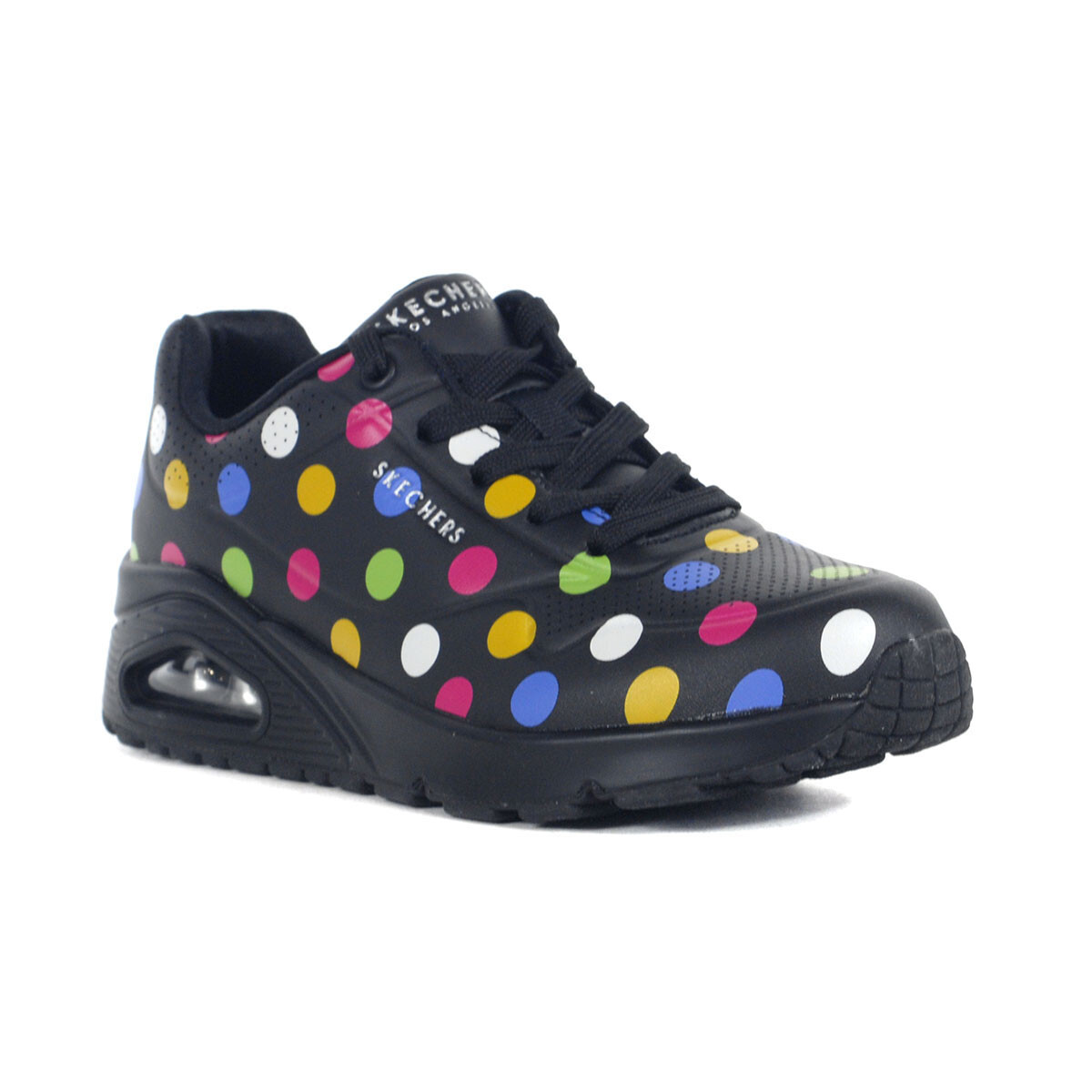 Skechers Women’s Uno – Spotted Air Black/Multi Sneakers 155216.BKMT