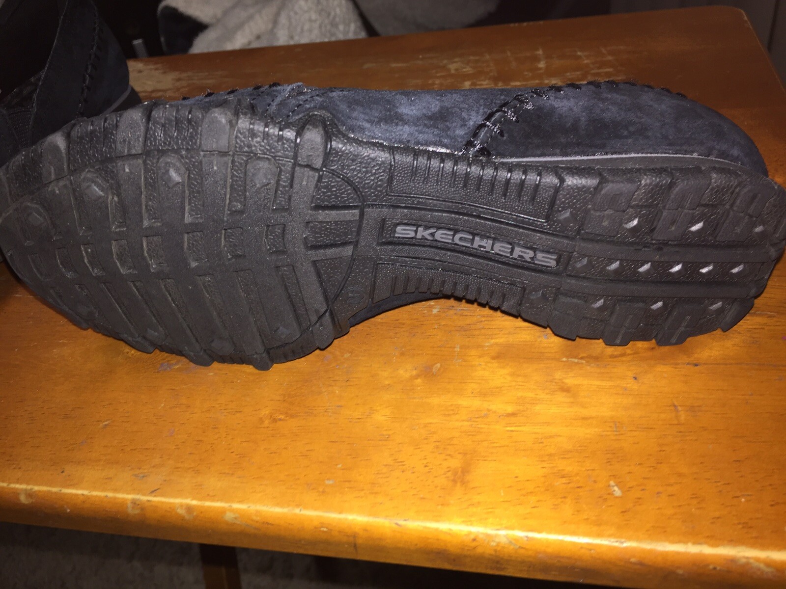 Skechers Relaxed Fit Bikers-Alumni Blk Sz 6