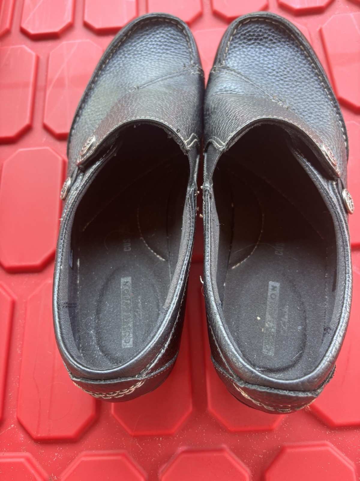 Clarks Collections Womens Shoes Size 10 M Slip On Button Comfort Excellent