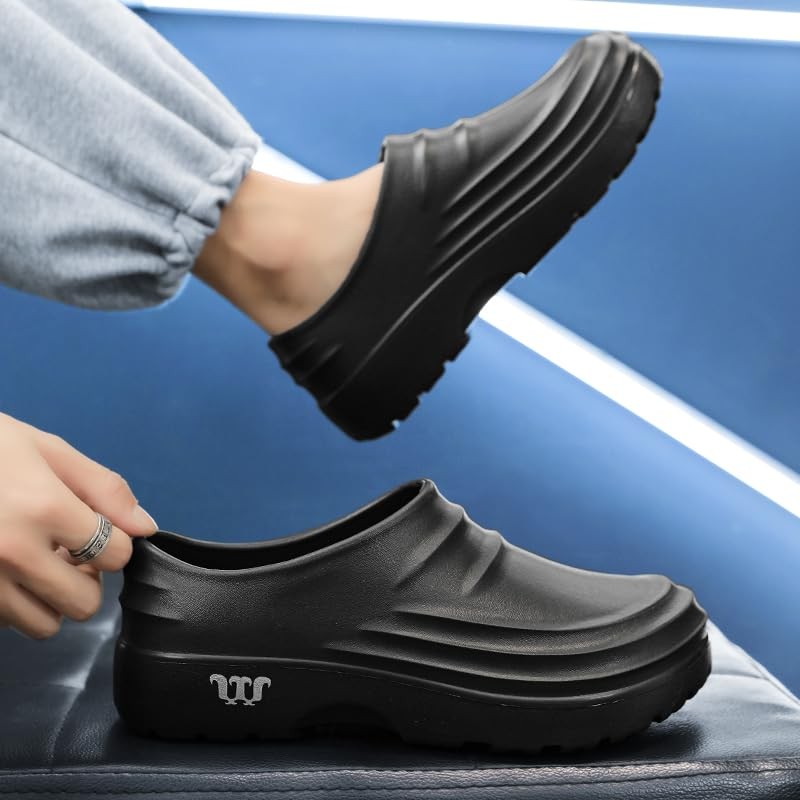 Chef Shoes Non Slip Waterproof Oil Resistant Work Clogs For Restaurant Nursing